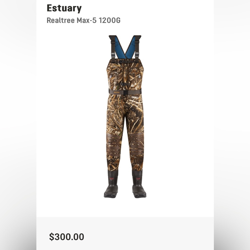 Women’s Neoprene Lacrosse Estuary Waders size 7. New in box.